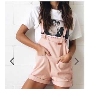 Women’s pink overalls